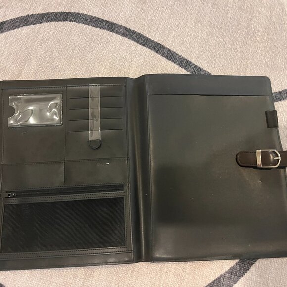 Brown Leather Portfolio - Picture 2 of 2